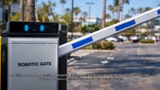 Robot Series Boom Barrier + LPR Camera | JWS-D08 & JWS-CB08 Parking Solution